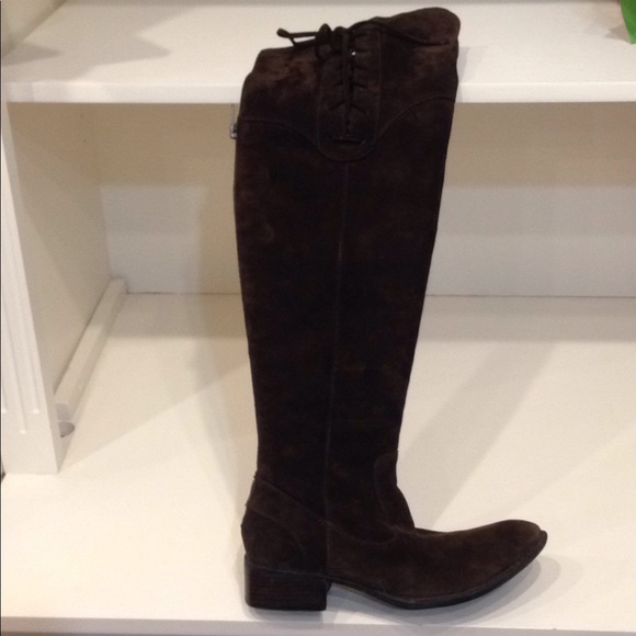 Born Crown Brown Suede Over The Knee Boot